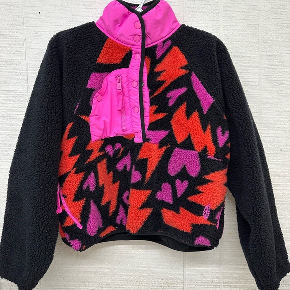 FP Movement by Free People Black and Pink Puffer Jacket